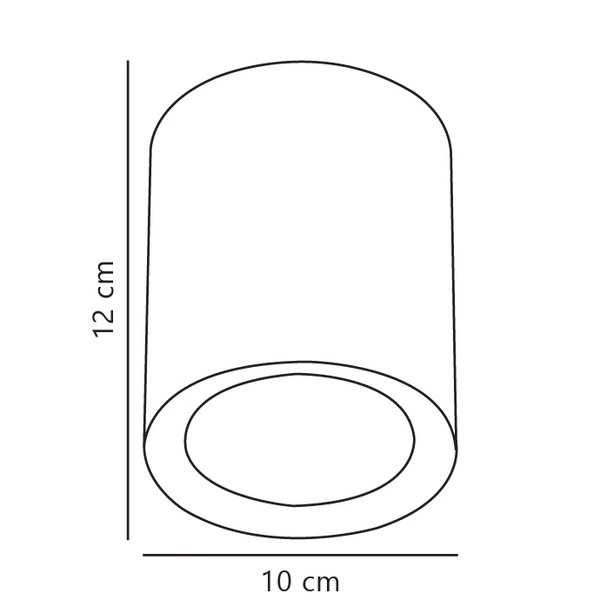 Oprawa natynkowa FALLON LED 2700K Biała ciepła Metal | Biały