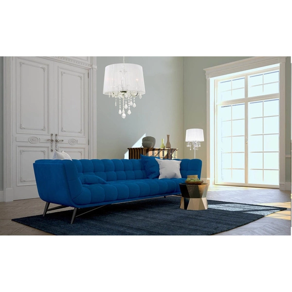 Lampa wisząca MONA, srebrna, 5x40W E14