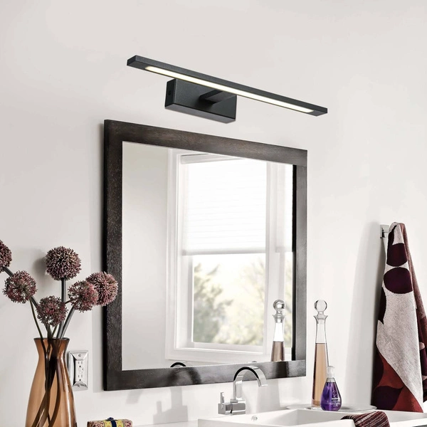Czarny kinkiet nad lustro ISLA 41cm