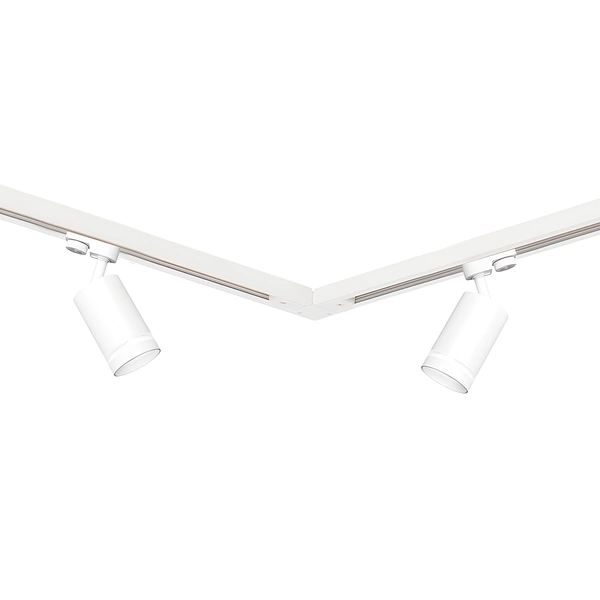 Zestaw Szynoprzewód 4xPipe Ring GU10 + Prowadnica 2x1m + Złączki - Biały