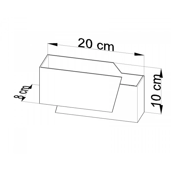 Nowoczesny kinkiet PIEGARE SL.0394 Biały1xG9