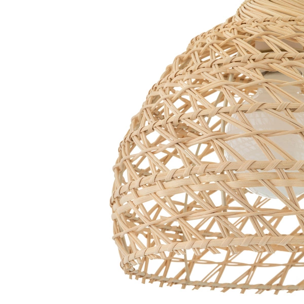 Lampa wisząca BOHO S śr. 30cm E27 | naturalne drewno/biały 11150