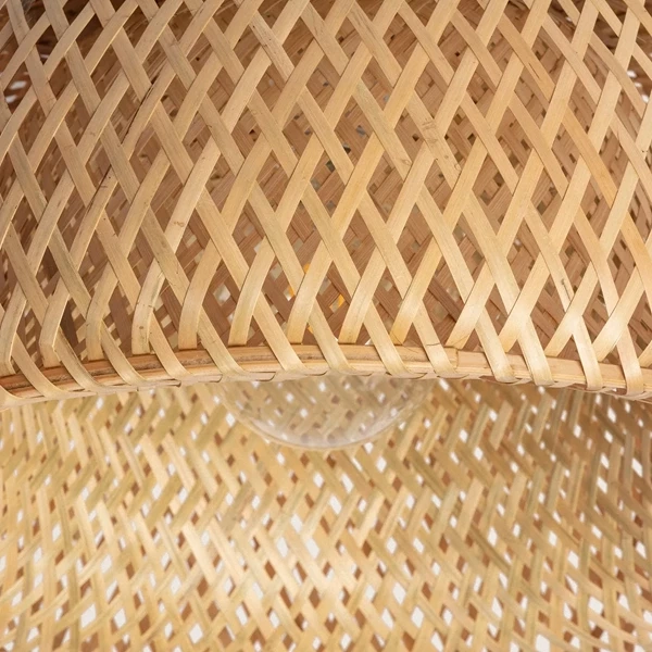 Plafon Boho z Bambusa 45cm Abruzzo Mia E27