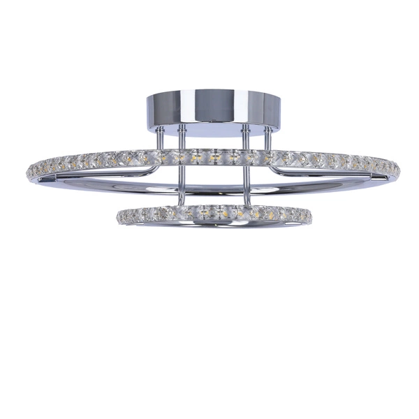 Lampa sufitowa ADEL 98-69634, 40 cm, chromowa, 36W LED, barwa ciepła 3000K