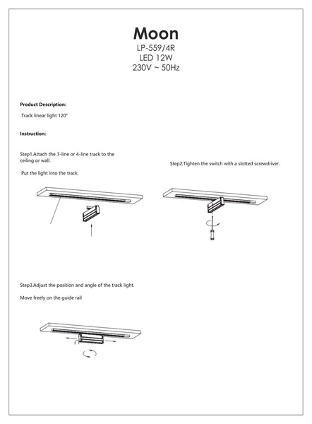 Reflektor MOON do szyny MAGNETIC, LIGHT PRESTIGE, czarny, 20W LED, barwa neutralna 4000K