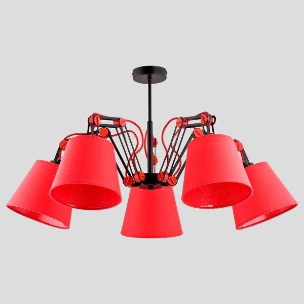 Rozłożysta czerwona Lampa ANAKIN RED V