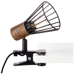 Lampa ścienna Brilliant Manama 1x28W E14 Drewno Metal/Plastik