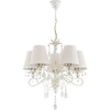Żyrandol ALFA LUKRECJA BIAŁA 5xE14 50cm | 21065