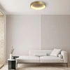 Nowoczesna lampa sufitowa LED 36W GEORGIA 3000K ciepła śr. 60cm | złoty