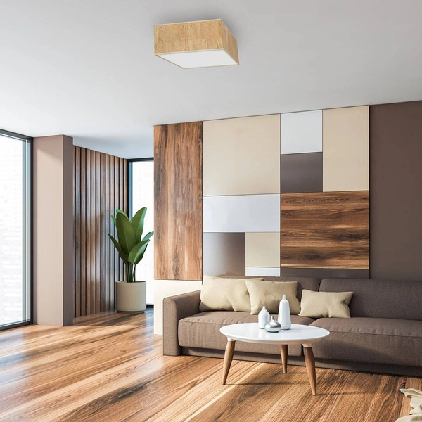 Lampa sufitowa CORK, MLP7517, biały/korkowy, 2x40W E27