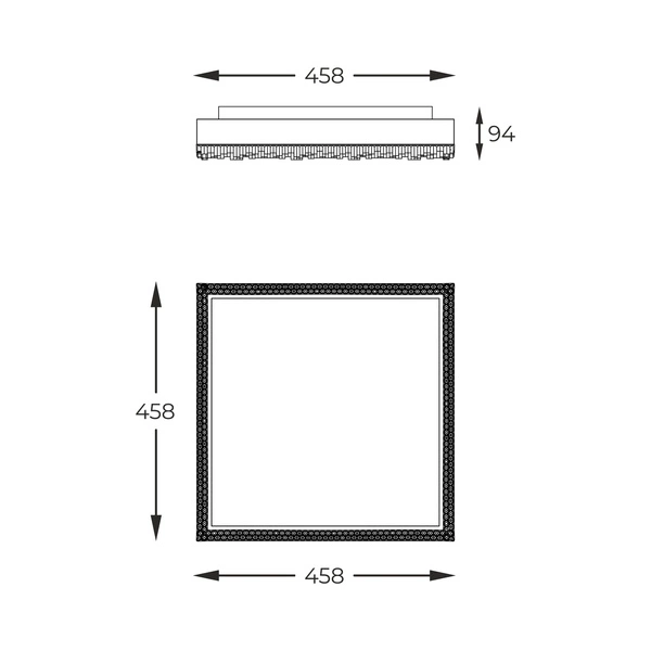 FM2304458S-MB REGI LAMPA SUFITOWA CZARNA/BLACK