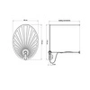 Lampa wisząca LEHDET TH.001ZL, złota, 1x60W E27