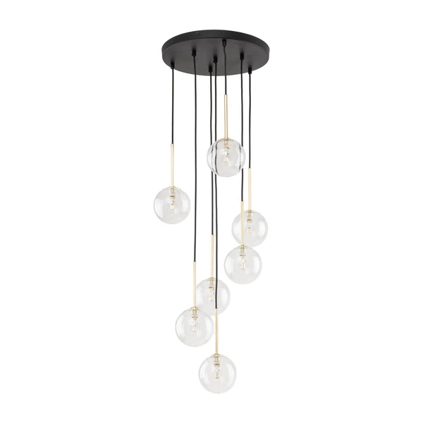 NILOS BLACK / GOLD LAMPA WISZĄCA 7 5362
