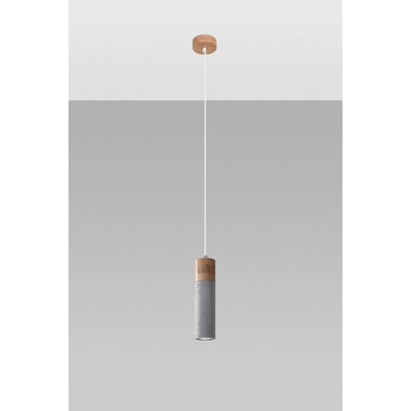 Lampa Wisząca ZANE 1 SL.0965 szara 1xGU10