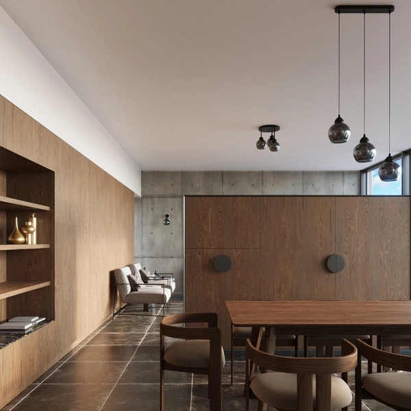 Lampa sufitowa ALINO 3, czarny/dymiony, 3x60W E27, SL.1140