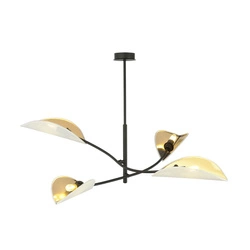 Lampa sufitowa Emibig LOTUS 4 Biały/GOLD 1107/4