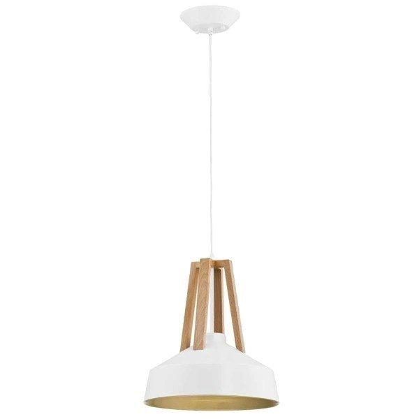 Lampa wisząca ALFA DROP BIAŁA 1xE27 33cm | 60292