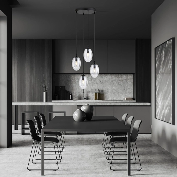 Lampa sufitowa Emibig ASTRAL 4 BL PREMIUM TRANSPARENT 1265/4PREM