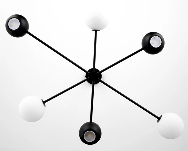 Nowoczesny Żyrandol MOKA wys. 47-69cm 3xG9 3xGU10
14W IP20 | Czarny