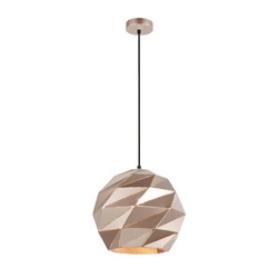 Lampa wisząca PALERMO śr. 32cm E27 | złoty/czarny