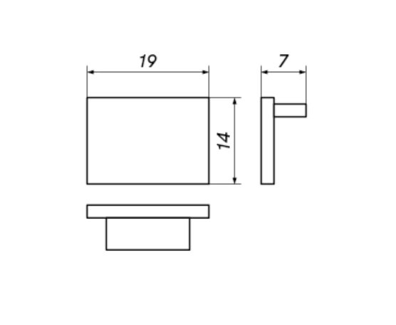 Zaślepka końcowa typ A z otworem | czarna