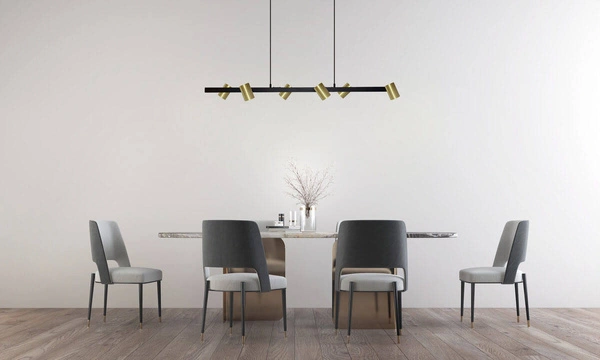 Snow 6 linia wisząca złota