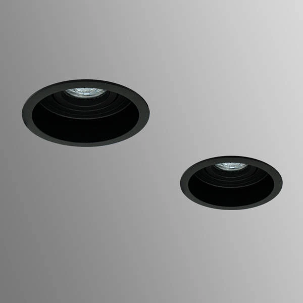 Oprawa wpuszczana oczko sufitowe CROSTI LANA RO S czarny śr. 105mm