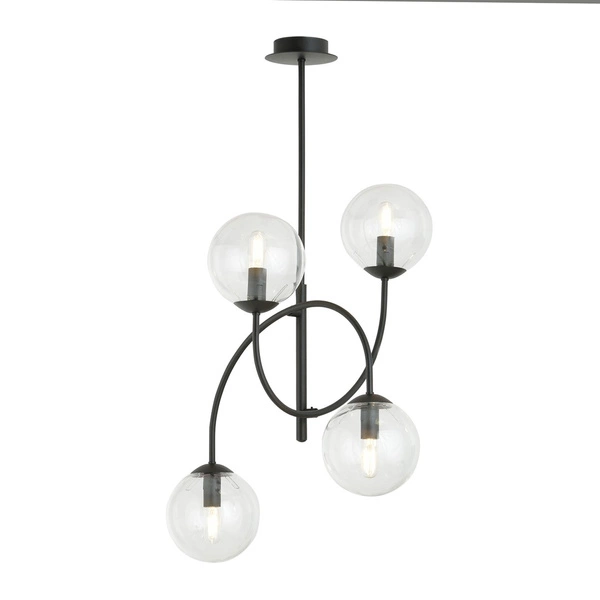 Lampa sufitowa Emibig ARCHI 4B BL TRANSPARENT 1286/4B