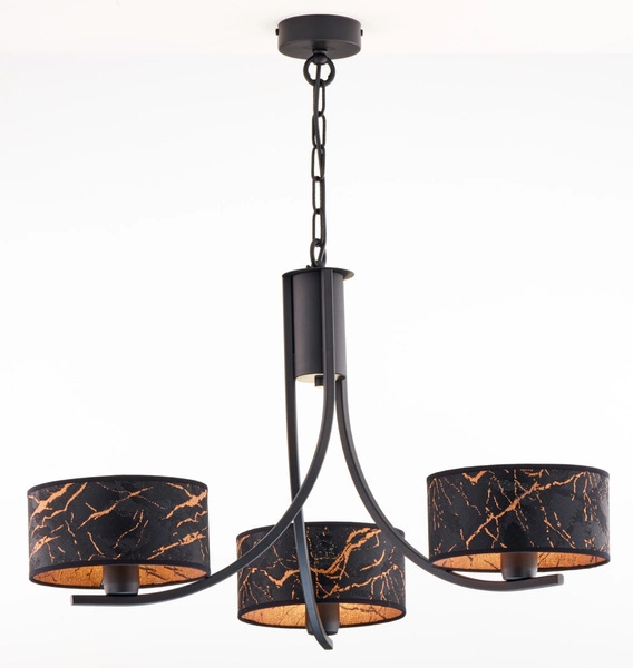 Klasyczny Żyrandol ARTHUR wys. 71cm 3xE27 15W IP20 | czarny