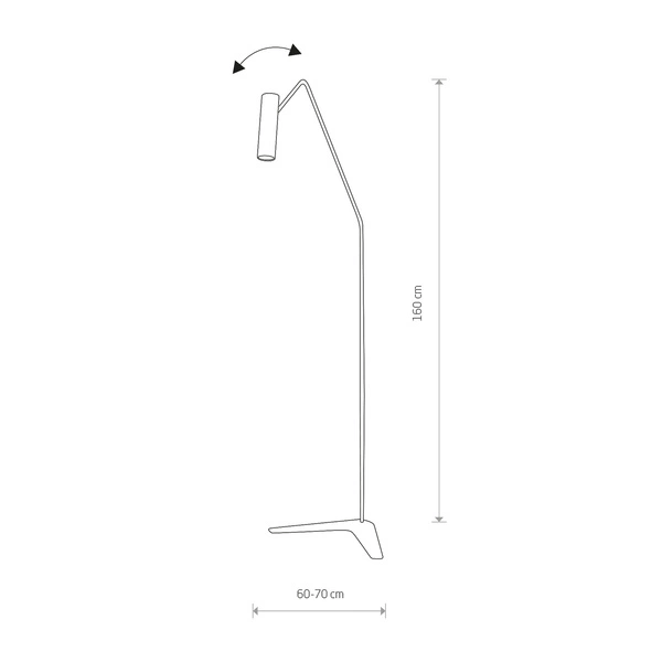 Lampa stojąca EYE SUPER WHITE 6493