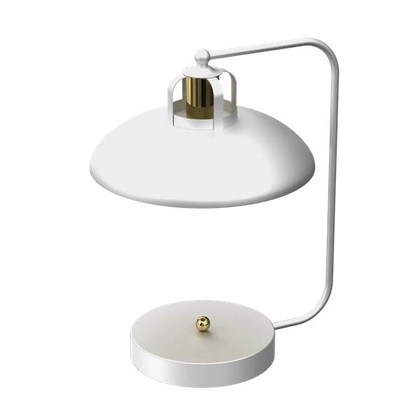 Lampka biurkowa FELIX WHITE/GOLD 1xE27
