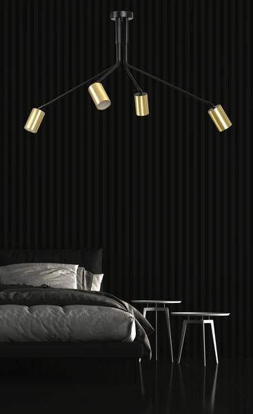 Lampa sufitowa Emibig VERNO 4 Czarny 655/4