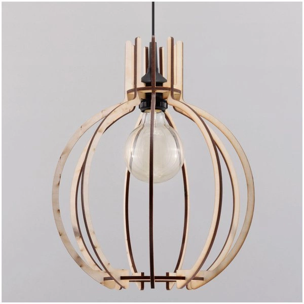 Lampa Wisząca ARANCIA Naturalne Drewno, E27 60 W, SL.0391