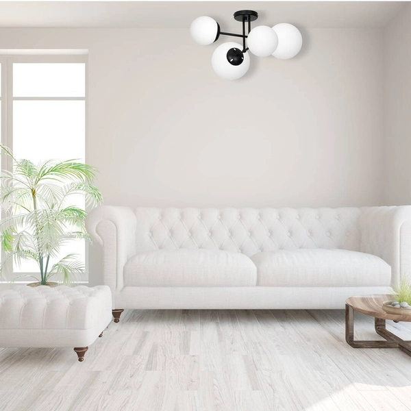 Nowoczesna lampa sufitowa LIMA BLACK 4xE14 MLP6527