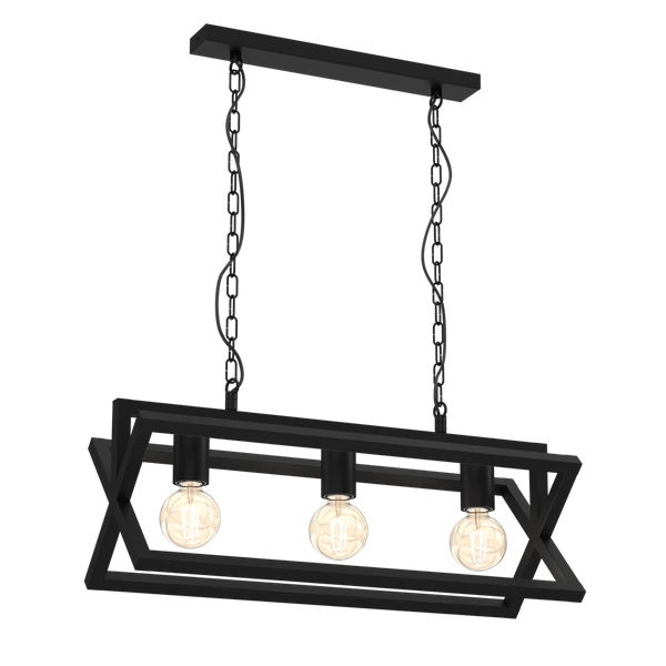 Lampa wisząca ARNOLD, MLP8563, czarna, 3x60W E27