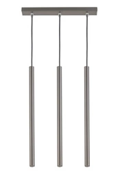 Lampa Sigma SOPEL 3 PROSTY SREBRNY lampa wisząca 33400