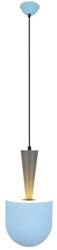 LAMPA WISZĄCA VISBY 1 NIEBIESKI SZARY