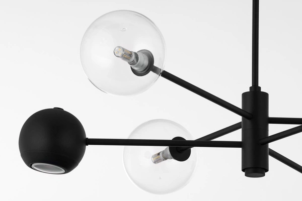 Nowoczesny Żyrandol MOKA wys. 47-69cm 3xG9 3xGU10
14W IP20 | Czarny