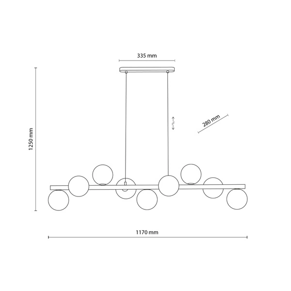 ESTERA WOOD ORZECH BURSZTYN LAMPA WISZACA 9XG9