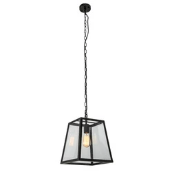 Lampa wisząca LAVERNO dł. 28cm E27| czarna
