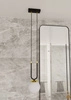 Lampa wisząca Emibig GLAM 1 Czarny/OPAL 1112/1