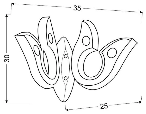 Kinkiet VENEZIA 22-55507, chromowy, 10W LED, barwa zimna 6000-6500K