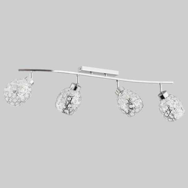 Lampa sufitowa nowoczesna spot MICHELLE chrom szer. 78cm