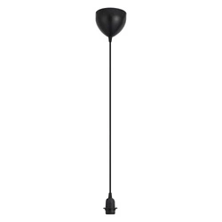 Zestaw do lampy wiszącej DELUX E27 60W Metal | Czarny