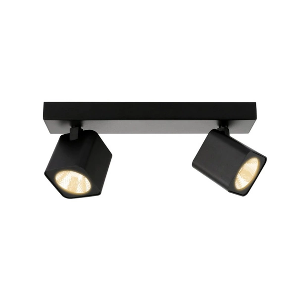 Lampa sufitowa reflektor AVIERO dł. 28cm 10W 2xLED neutralna biel 4000K | czarny