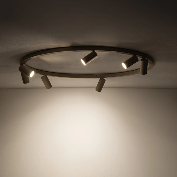 Lampa sufitowa FOURTY ROUND 11948 miniGU10 szer. 80cm | beżowy