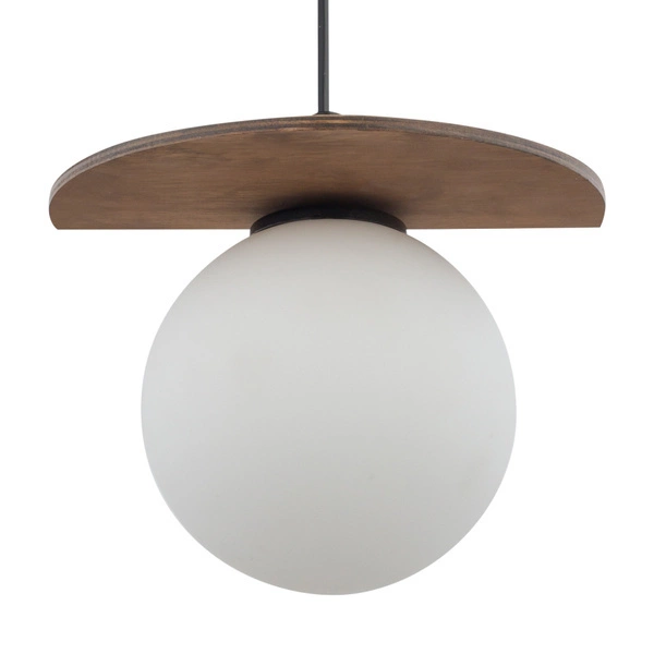 Klasyczna lampa wisząca do domu MIRROR G9 12W szer. 21cm | czarny brązowy