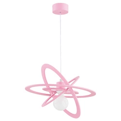 Lampa wisząca ALFA ORLANDO RÓŻOWA 1xE27 34cm | 62139