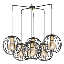 Lampa wisząca Emibig ALBIO 6 Czarny 144/6