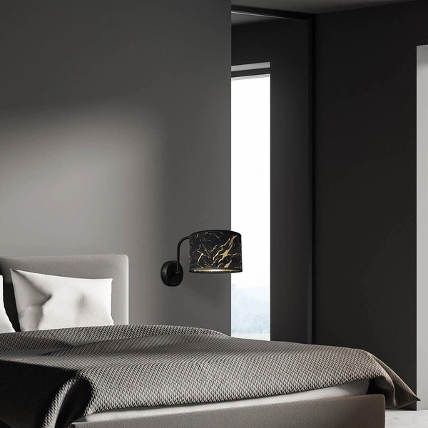 Kinkiet SENSO Black/Gold 1xE27 | czarny złoty